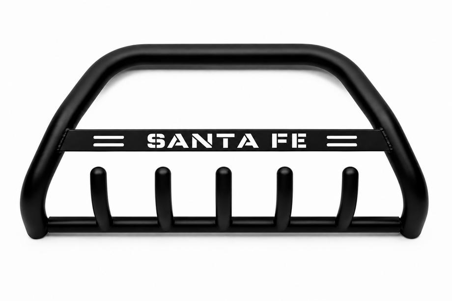 Hyundai Santa Fe 3 2012–2018 Bullbar WT004 Black (RVS) Image