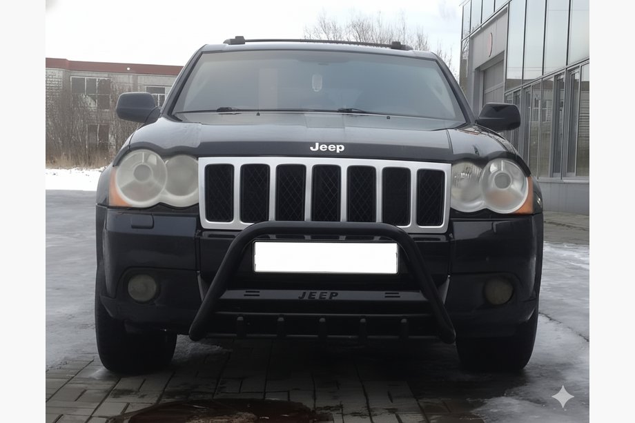 Jeep Grand Cherokee WK 2004–2010 Bullbar WT004 Black (RVS) Image