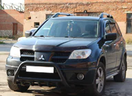 Mitsubishi Outlander 2001–2006 Bullbar WT003 Black (RVS) foto 4