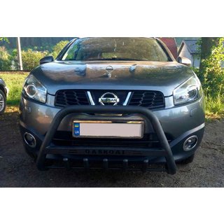 Bullbar WT004 Black (RVS) Nissan Qashqai 2010–2014 foto 2