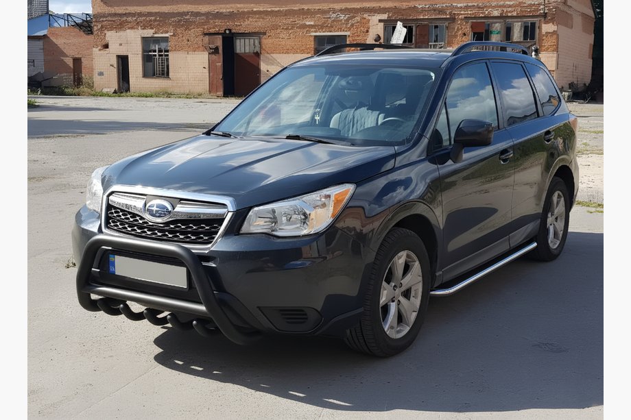 Subaru Forester 2013–2018 Bullbar WT003 Black (RVS) Image