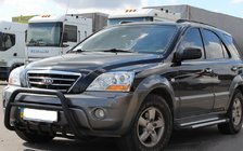 Kia Sorento I BL 2002–2009 Bullbar WT003 Black-2 (RVS) foto 1