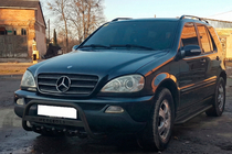 Mercedes ML W163 1997–2005 Bullbar WT004 Black (RVS) foto 3