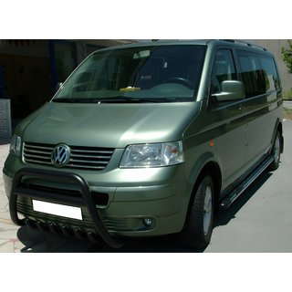 Bullbar WT003 Black (RVS) Volkswagen T5 Transporter 2003–2010 foto 3