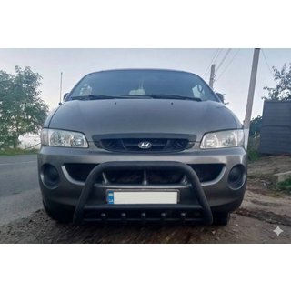 Bullbar WT003 Black (RVS) Hyundai H200, H1, Starex 1998–2007 foto 1