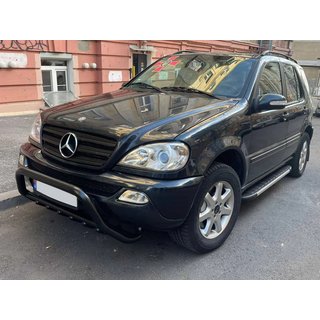 Bullbar WT003 Black (RVS) Mercedes ML W163 1997–2005 foto 1