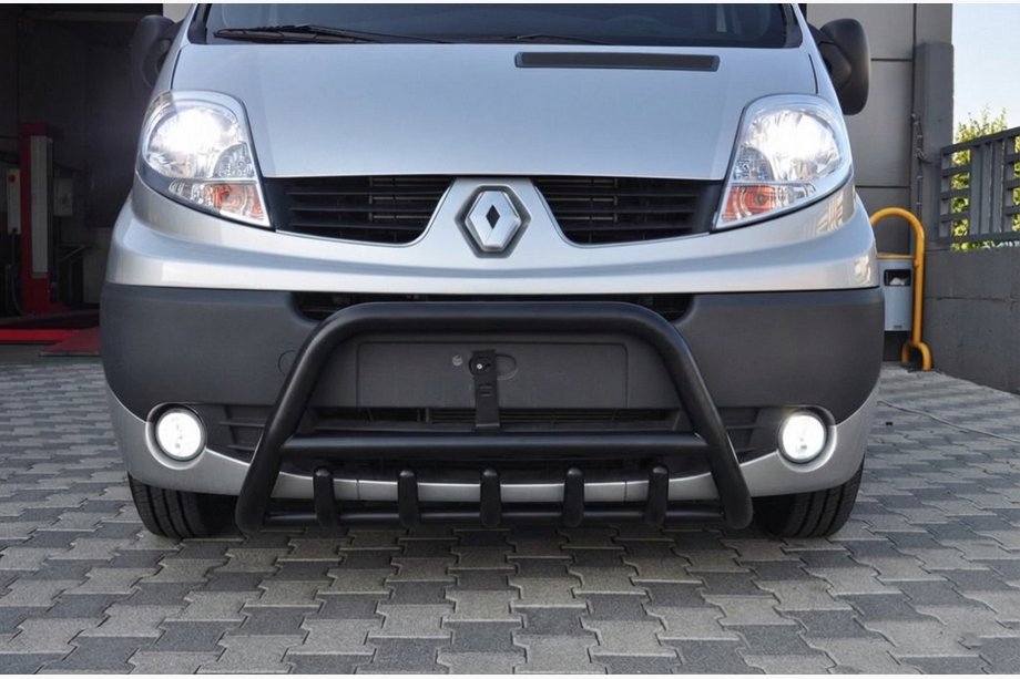 Renault Trafic 2001–2015 Bullbar WT003 Black (RVS) Image