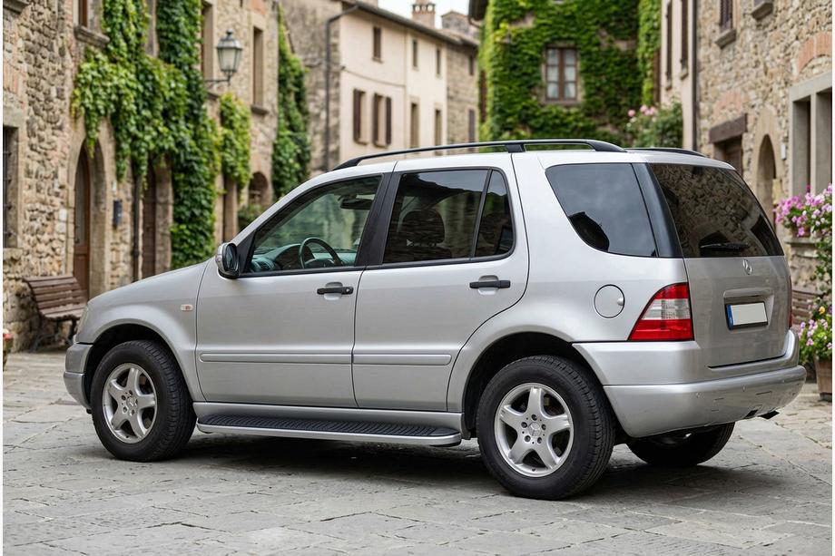 Mercedes ML W163 1997–2005 Side steps Tayga Grey (set van 2, aluminium) Image