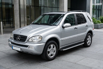 Mercedes ML W163 1997–2005 Fullmond side steps (2 stuks, aluminium) foto 1