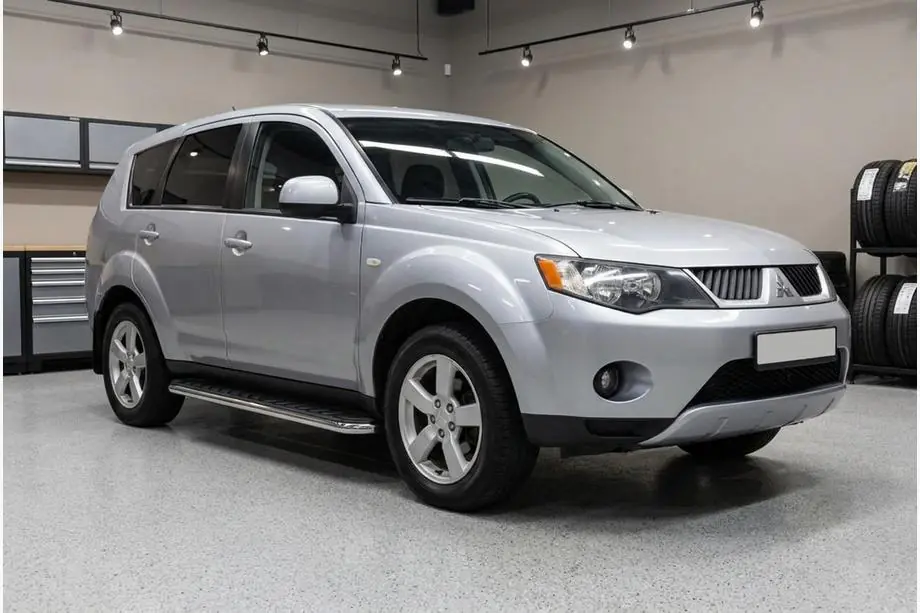 Mitsubishi Outlander 2006–2012 Maydos V1 zijtreden (set 2 stuks, aluminium + RVS) Image