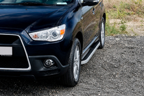 Mitsubishi Outlander 2006–2012 Side steps Tayga Grey (set van 2, aluminium) foto 1