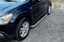Mitsubishi Outlander 2006–2012 Side steps Tayga Grey (set van 2, aluminium) foto 5