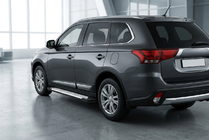 Mitsubishi Outlander 2012–2021 Zijsteps Allmond Grey (2 stuks, aluminium) foto 1