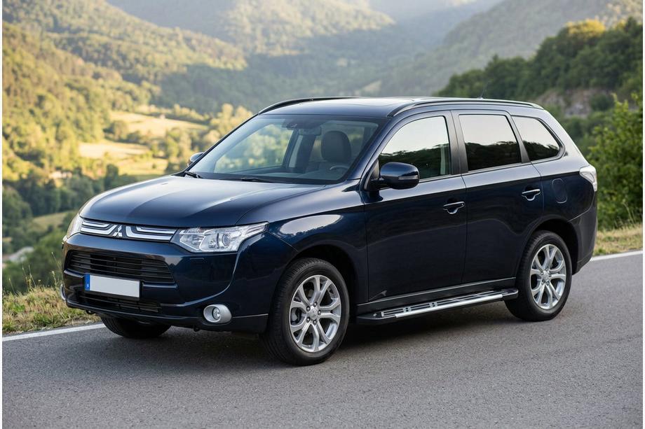 Mitsubishi Outlander 2012–2021 Sunrise side steps (set van 2, aluminium) Image