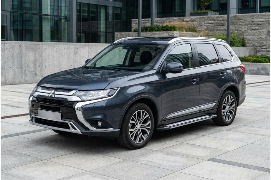 Mitsubishi Outlander 2012–2021 Rainbow zijtreden (set van 2, aluminium) Image