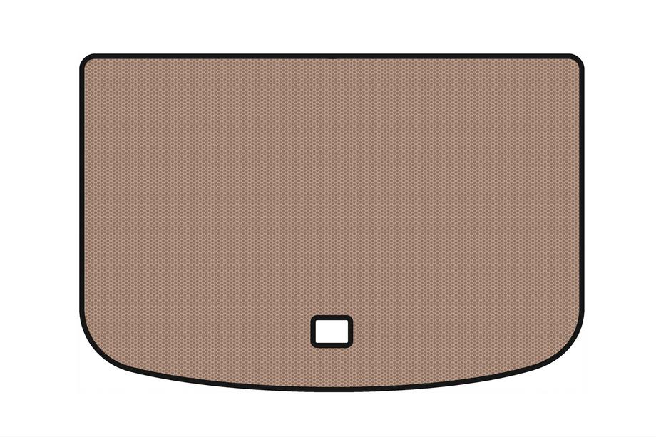 Audi A1 2010–2018 Rubberen kofferbakmat Carsuit (HB, 3-deurs, beige) Image