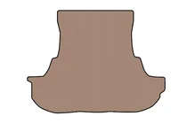 Dodge Challenger 2008–2023 Rubberen kofferbakmat Carsuit (Coupé, beige) foto 1