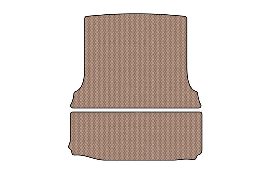 Fiat Fiorino/Qubo 2008–2024 Rubberen kofferbakmat Carsuit (Cargo, beige) Foto 1