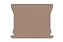 Ford Connect 2010–2013 Rubberen kofferbakmat Carsuit (2009-2012, beige) foto 1