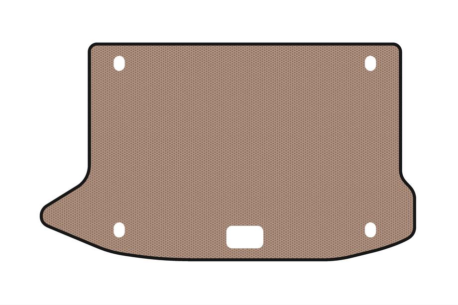 Hyundai Kona 2017–2023 Rubberen kofferbakmat Carsuit V2 (Beige) Foto 1