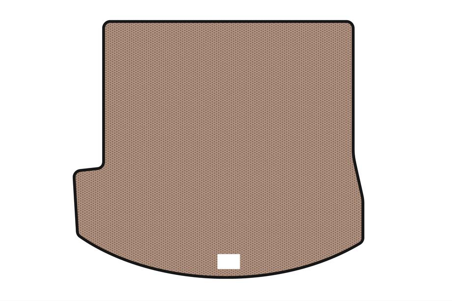 Hyundai Santa Fe 4 2018–2023 Rubberen kofferbakmat Carsuit (voor Grand, beige) Image