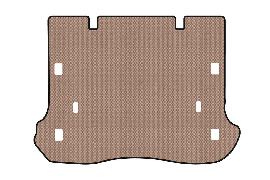 Jeep Grand Cherokee WK 2004–2010 Rubberen kofferbakmat Carsuit V-2 (Beige) Image