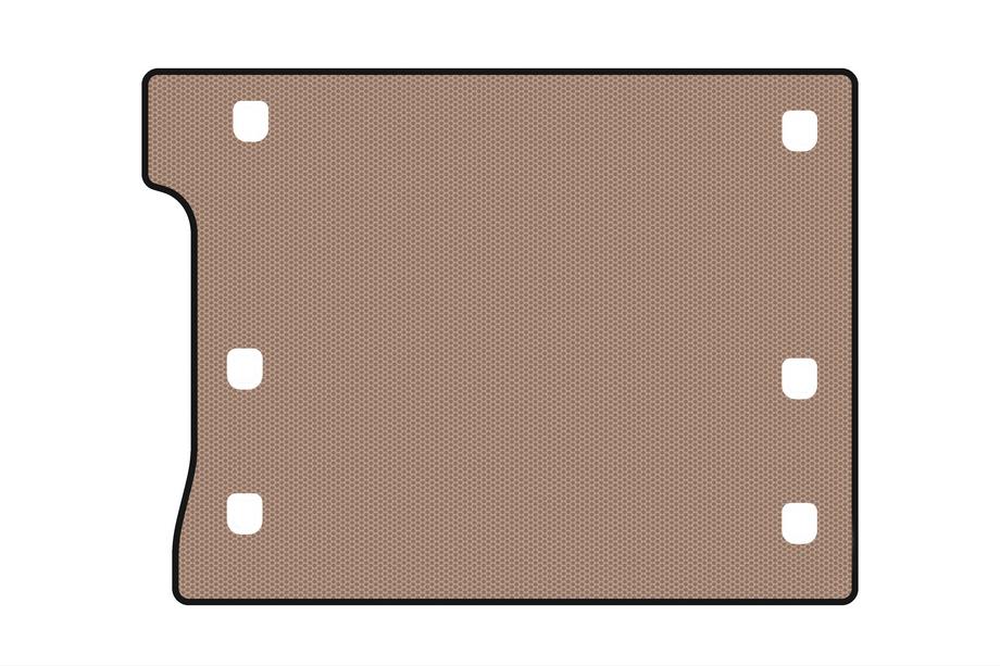 Jeep Wrangler 2018– Rubberen kofferbakmat Carsuit (Rubicon Unlimited/5-deurs, beige) Foto 1