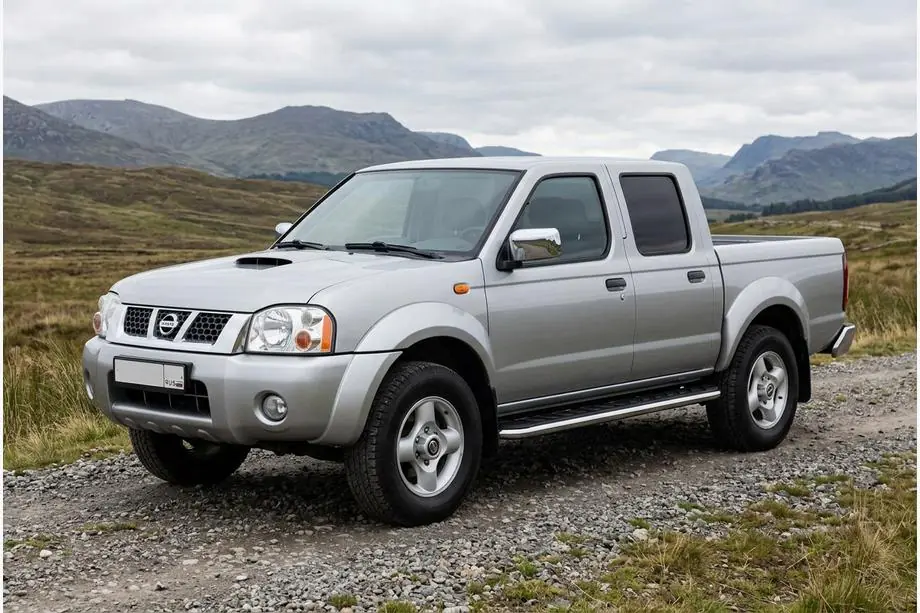 Nissan NP300 1999–2015 Maydos V1 zijtreden (set 2 stuks, aluminium + RVS) Image
