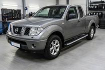 Nissan NP300 1999–2015 Fullmond side steps (2 stuks, aluminium) foto 1