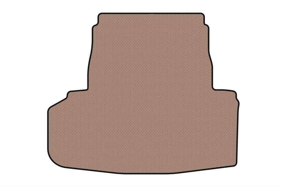 BMW 5 Serie E60/E61 2003–2010 Rubberen kofferbakmat Carsuit (voor E60, beige) Foto 1