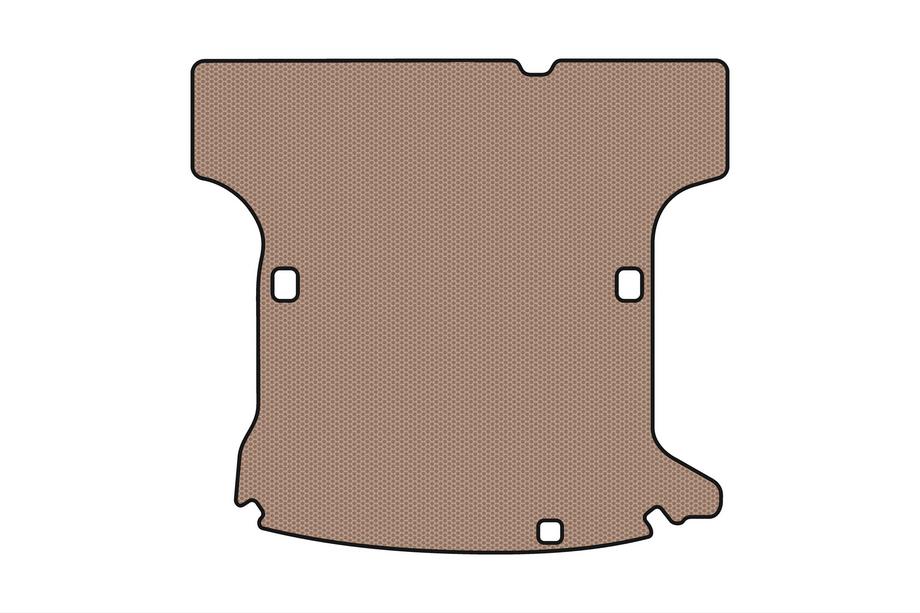 Dacia Logan I 2005–2008 Rubberen kofferbakmat Carsuit (SW, 5-zits/handgeschakeld, vóór facelift, beige) Foto 1