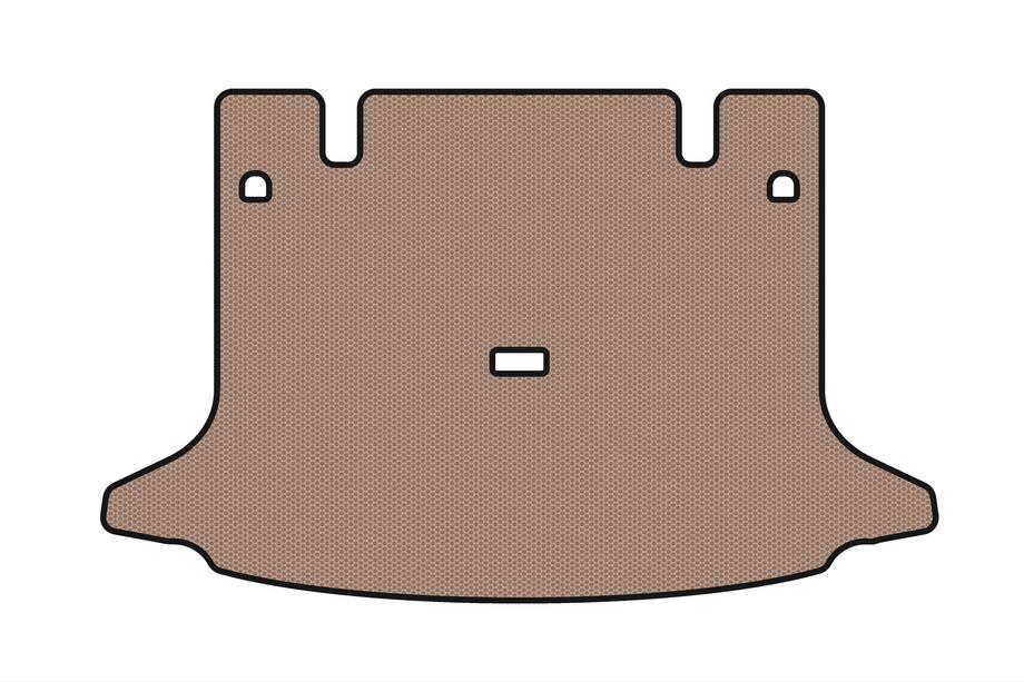 Dacia Logan I 2005–2008 Rubberen kofferbakmat Carsuit (SW, 7-zits, beige) Image