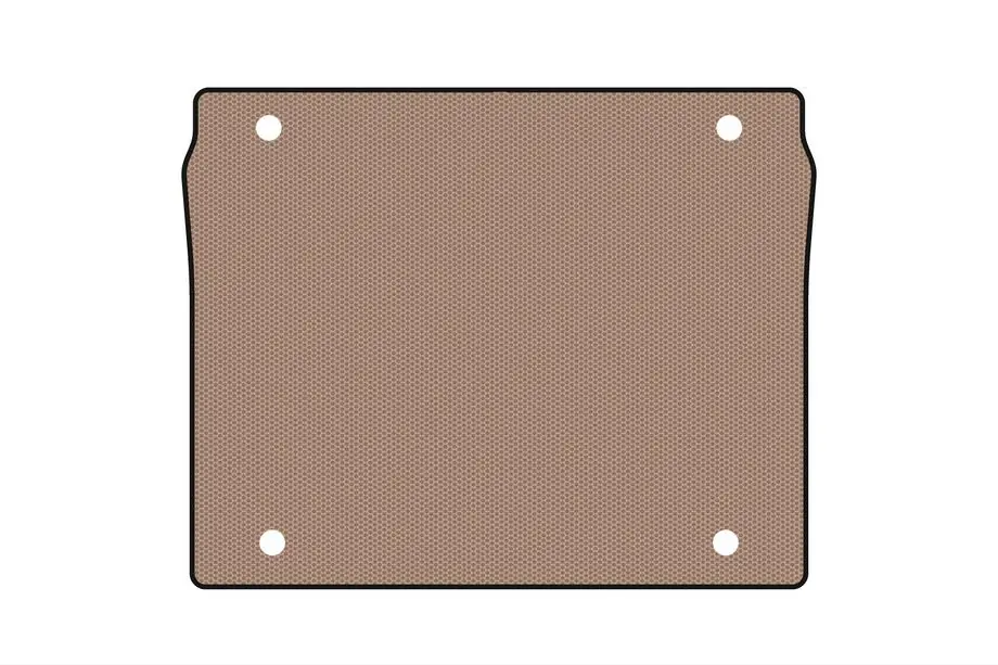 Fiat Doblo II 2010–2022 Rubberen kofferbakmat Carsuit (5-zits/korte wielbasis, beige) Image
