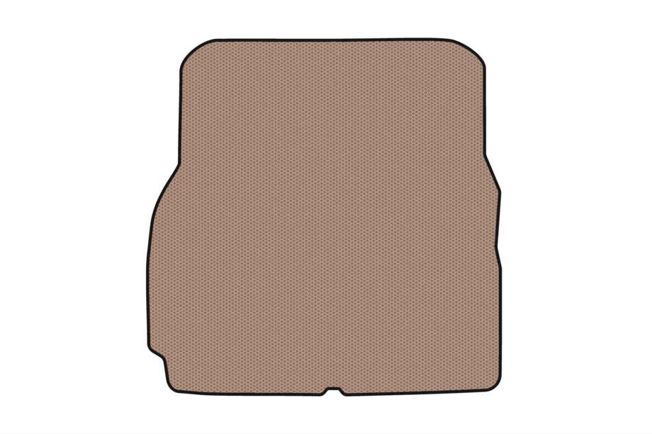Tesla Model X 2015– Rubberen kofferbakmat Carsuit (7-zits, USA, beige) Foto 1
