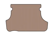 Toyota Yaris 2006–2011 Rubberen kofferbakmat Carsuit (SD, USA, beige) foto 1