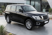 Nissan Patrol Y62 2010–2024 Maydos V1 side steps (set van 2, aluminium/RVS) foto 1