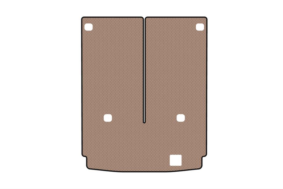 Mercedes GL-klasse X164 2006–2012 Carsuit rubberen kofferbakmat (7-zits met neergeklapte 3e rij, beige) Foto 1