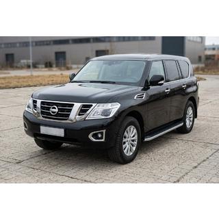 Side steps Tayga Grey (set van 2, aluminium) Nissan Patrol Y62 2010–2024 foto 1