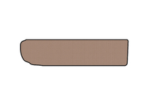 Citroen C-4 Picasso 2013–2022 Rubberen kofferbakmat Carsuit (3e rij neergeklapt, beige) foto 1