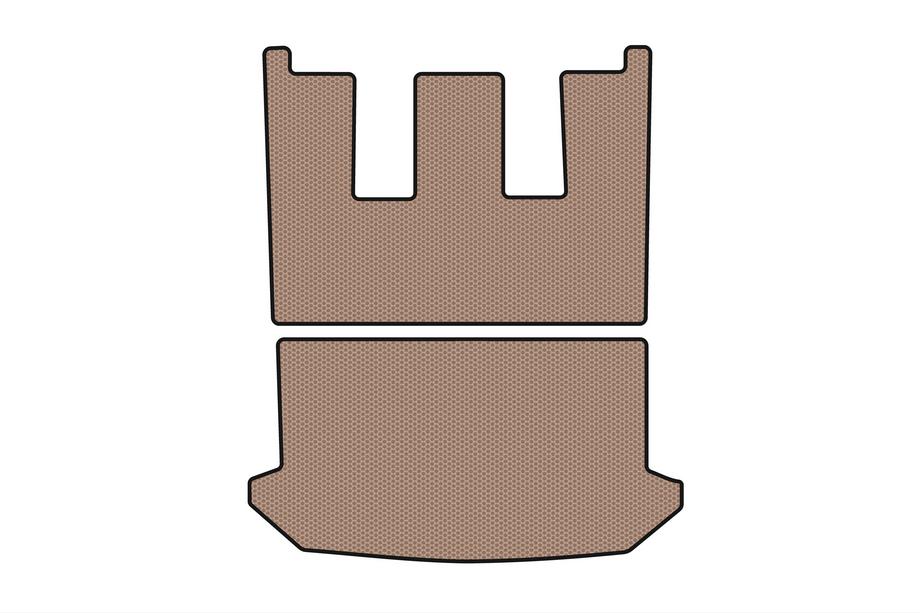 Citroen C-8 2002–2014 Rubberen kofferbakmat Carsuit V1 (Beige) Foto 1