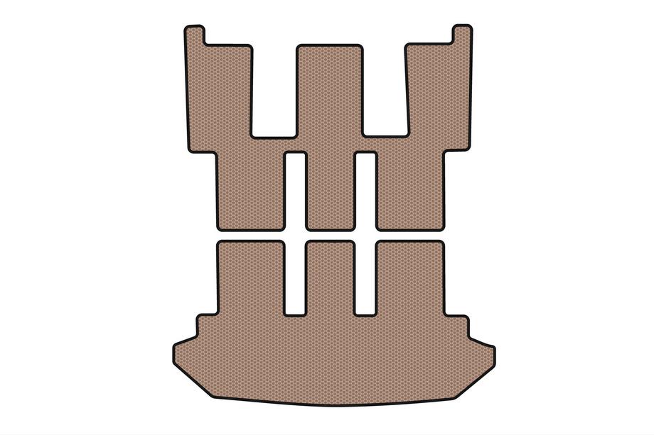 Citroen C-8 2002–2014 Rubberen kofferbakmat Carsuit V2 (Beige) Foto 1
