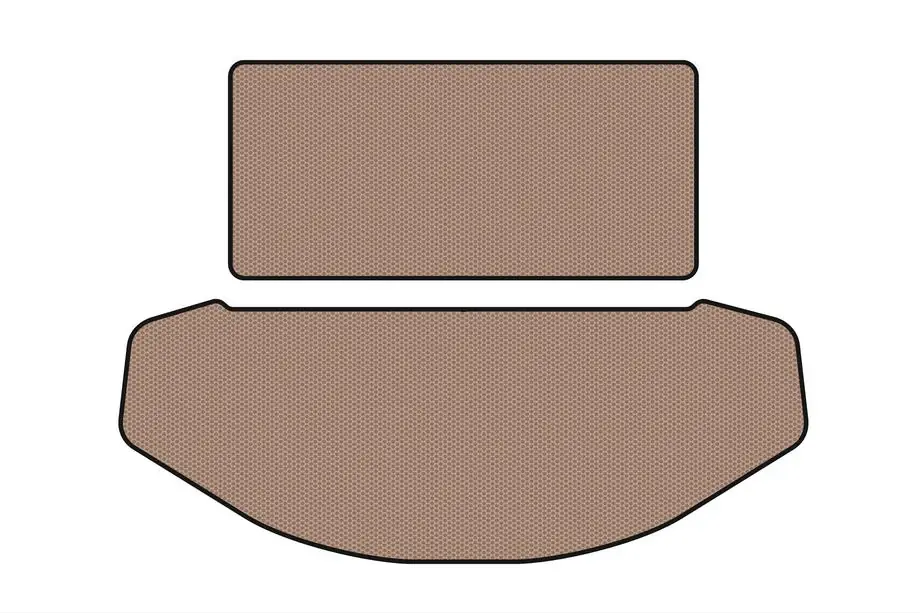 Mazda CX-9 2017– Rubberen kofferbakmat Carsuit (rugleuning + kofferbak, 7-zitter, beige) Image