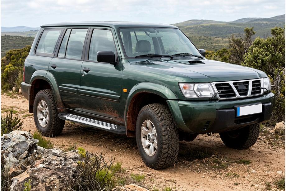 Nissan Patrol Y61 1997–2011 Side steps Line (2 stuks, aluminium) Image