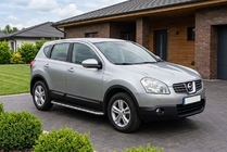 Nissan Qashqai 2007–2010 Maydos V1 zijtreden (set 2 stuks, aluminium + RVS) foto 1