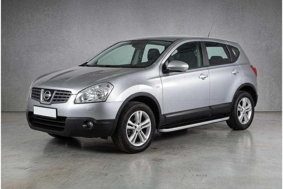 Nissan Qashqai 2007–2010 Side steps Tayga Grey (set van 2, aluminium) Image