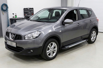 Nissan Qashqai 2010–2014 Side steps Line (2 stuks, aluminium) foto 1