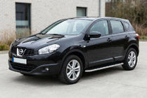 Nissan Qashqai 2010–2014 Maydos V1 zijtreden (set 2 stuks, aluminium + RVS) foto 1