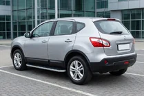 Nissan Qashqai 2010–2014 Side steps Tayga Grey (2 stuks, aluminium) foto 1