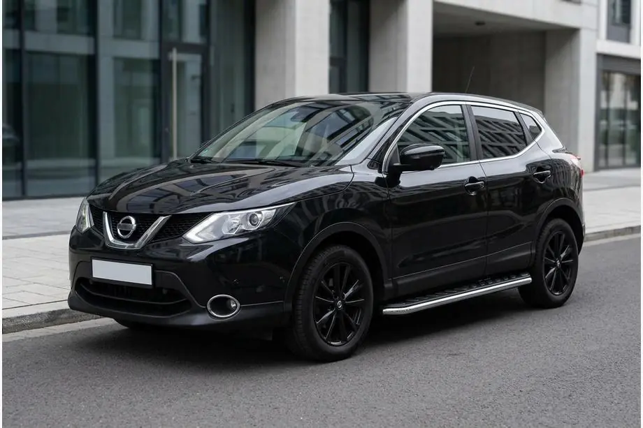 Nissan Qashqai 2014–2021 Maydos V1 zijtreden (set 2 stuks, aluminium + RVS) Image
