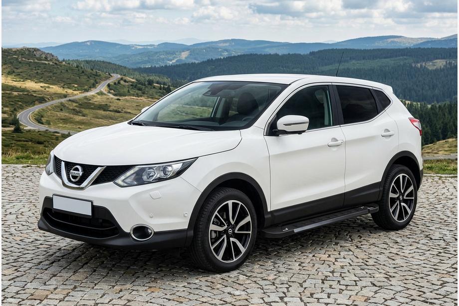 Nissan Qashqai 2014–2021 RedLine Black zijsteps (set van 2, aluminium) Image